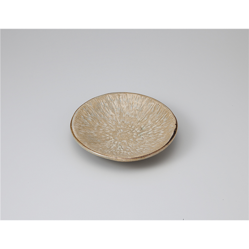 古林陶器 和皿(丸) 黄窯変 6.0三ツ足皿 1119630556 1個（ご注文単位1個）【直送品】