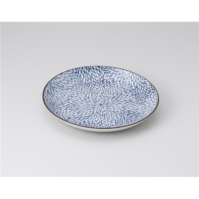 古林陶器 和皿(丸) むじな菊7.0皿 1220250908 1個（ご注文単位1個）【直送品】