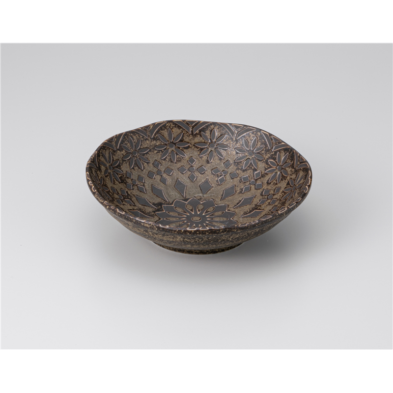 古林陶器 和皿(丸) ザフラ 伊賀マット 5.0浅丼 1220220701 1個（ご注文単位1個）【直送品】