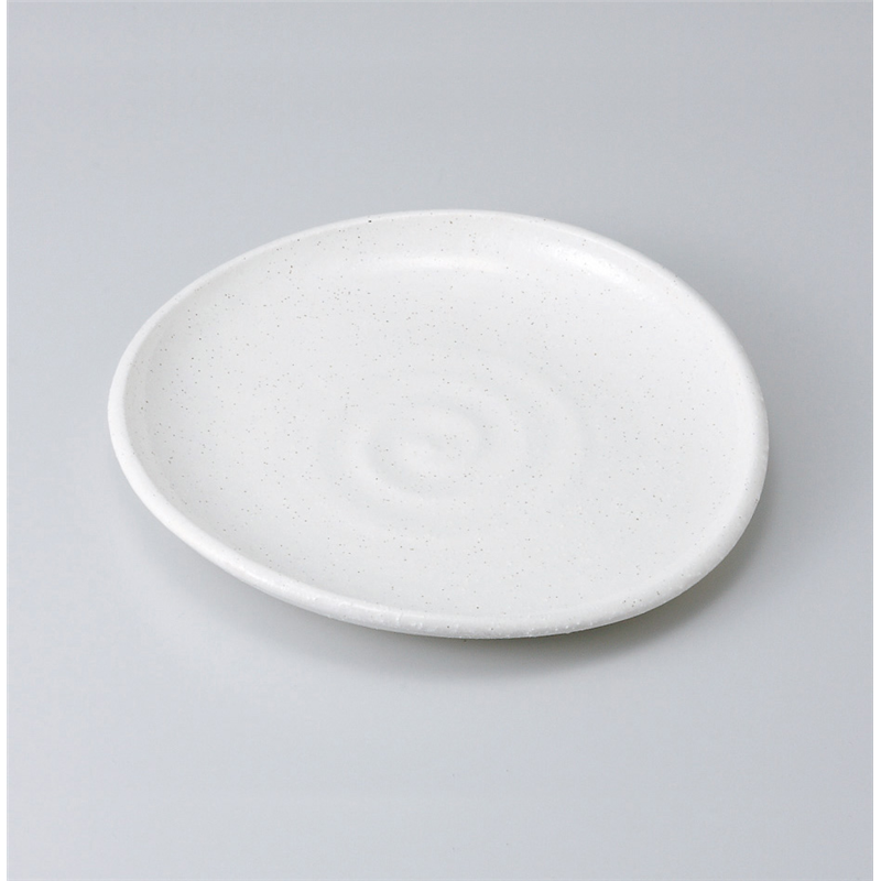 古林陶器 和皿(丸) 斑点粉引たわみ大皿 519710352 1個（ご注文単位1個）【直送品】