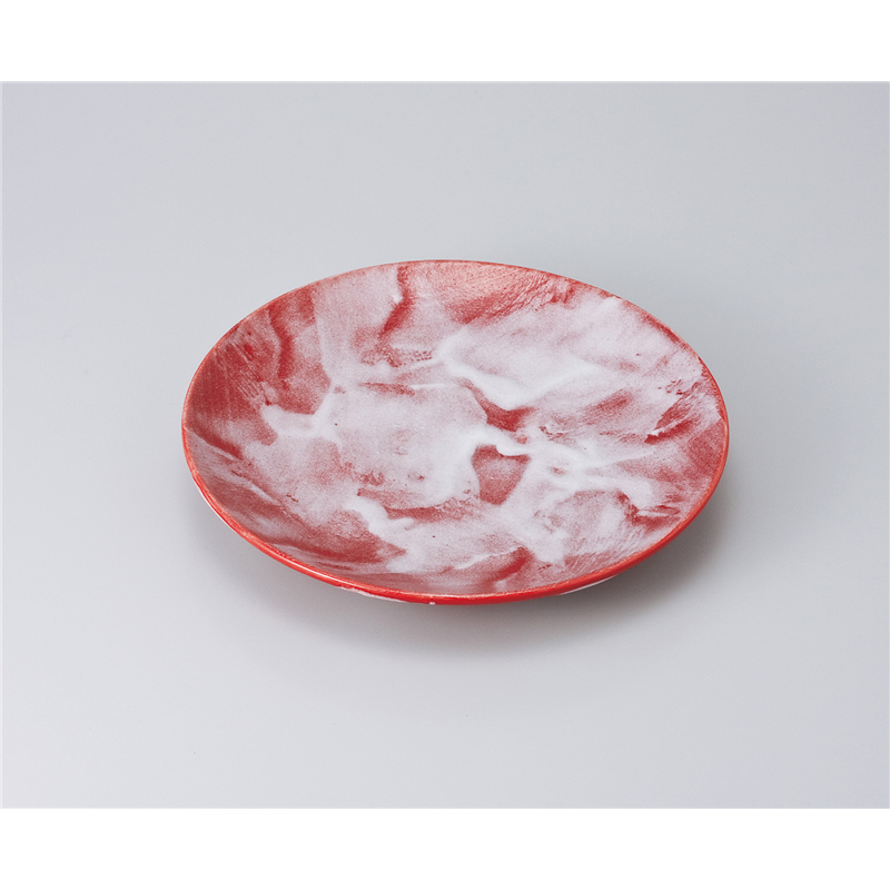 古林陶器 和皿(丸) 赤彩丸70皿 619930316 1個（ご注文単位1個）【直送品】