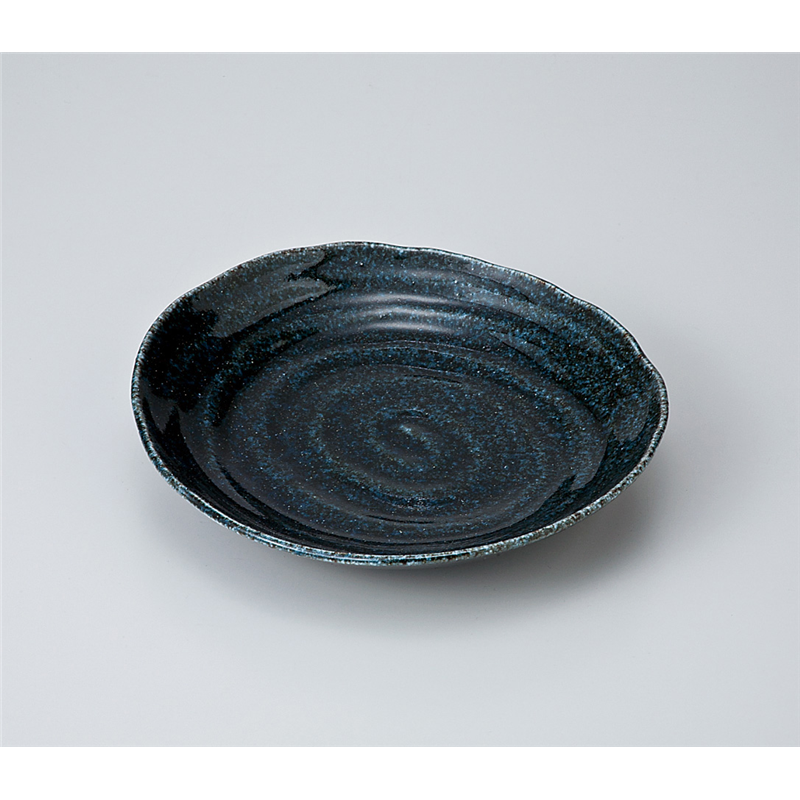 古林陶器 和皿(丸) 古陶6.5皿藍 719440461 1個（ご注文単位1個）【直送品】