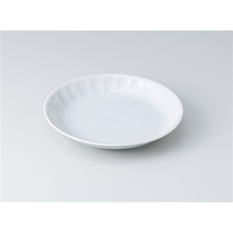 古林陶器 和皿(丸) プルームホワイト19.5cmプレート 1319150326 1個（ご注文単位1個）【直送品】