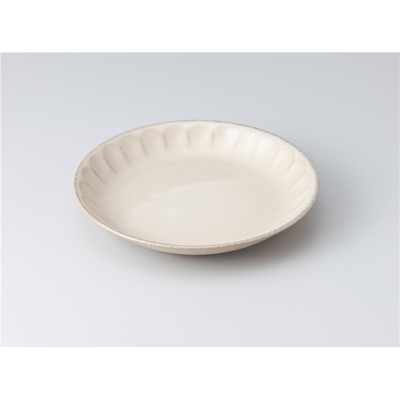 古林陶器 和皿(丸) プルームスモーキーグレー19.5cmプレート 1319150426 1個（ご注文単位1個）【直送品】