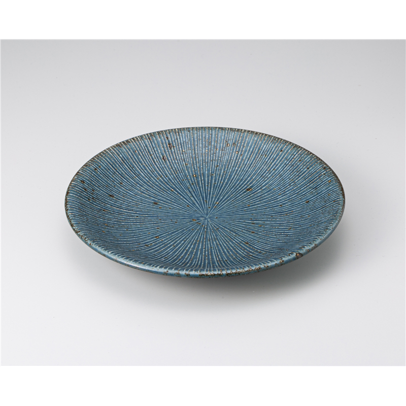 古林陶器 和皿(丸) 紺ねず千段7.5皿 1220420208 1個（ご注文単位1個）【直送品】