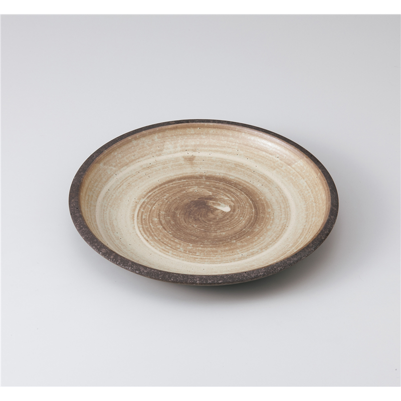 古林陶器 和皿(丸) 刷毛粉引25cm皿 1021320326 1個（ご注文単位1個）【直送品】