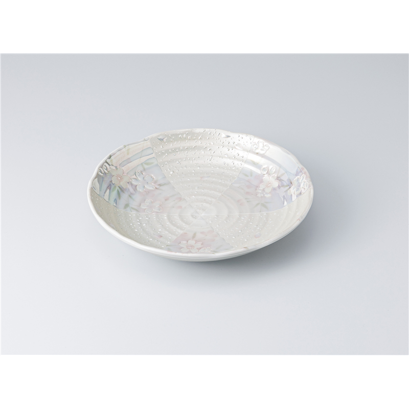 古林陶器 和皿(丸) オーロラ間取桜7.0深皿 1319240151 1個（ご注文単位1個）【直送品】