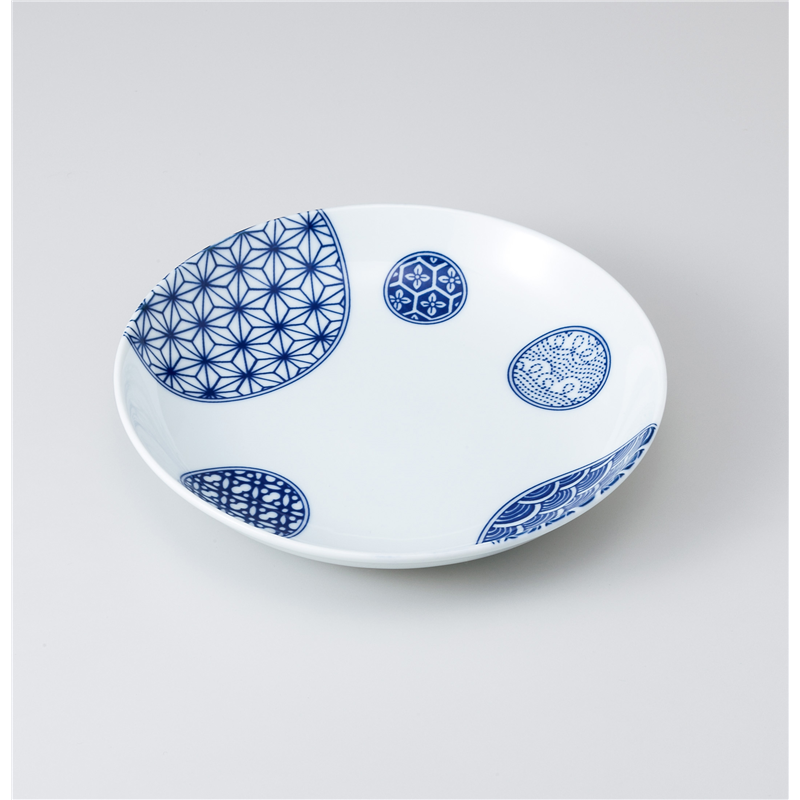 古林陶器 和皿(丸) 吉祥小紋7.0皿 1021120411 1個（ご注文単位1個）【直送品】