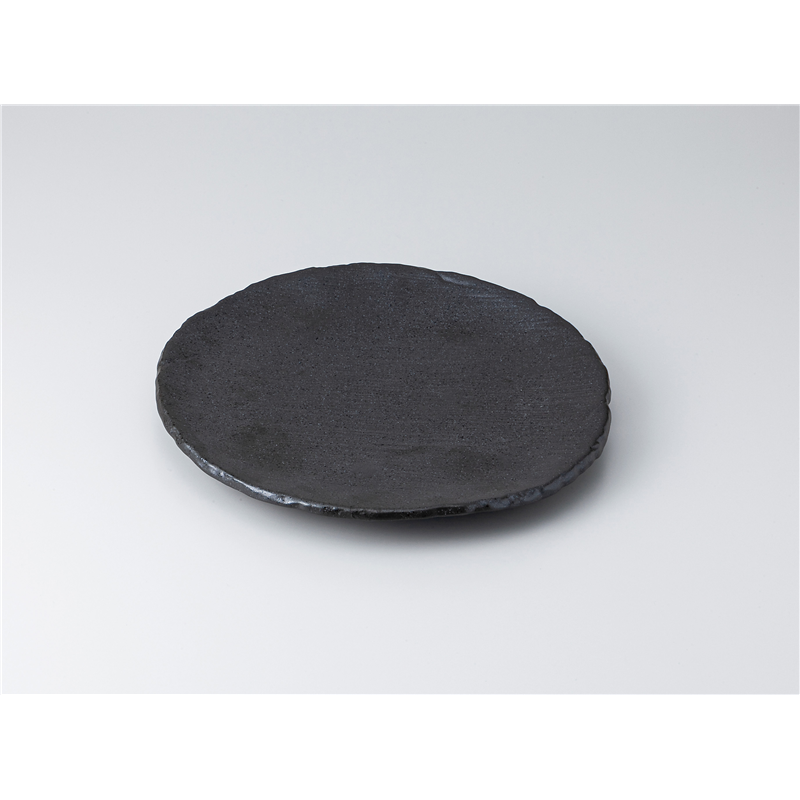 古林陶器 和皿(丸) 黒備前 凛8.0丸皿 815320535 1個（ご注文単位1個）【直送品】