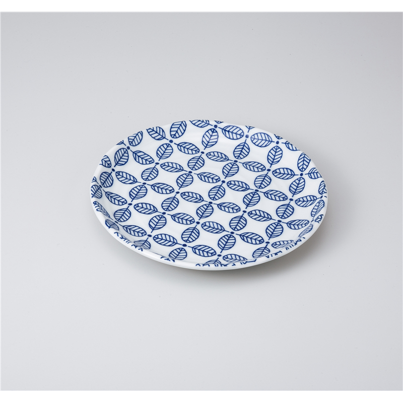 古林陶器 和皿(丸) リーブス青7.0皿 1021250452 1個（ご注文単位1個）【直送品】