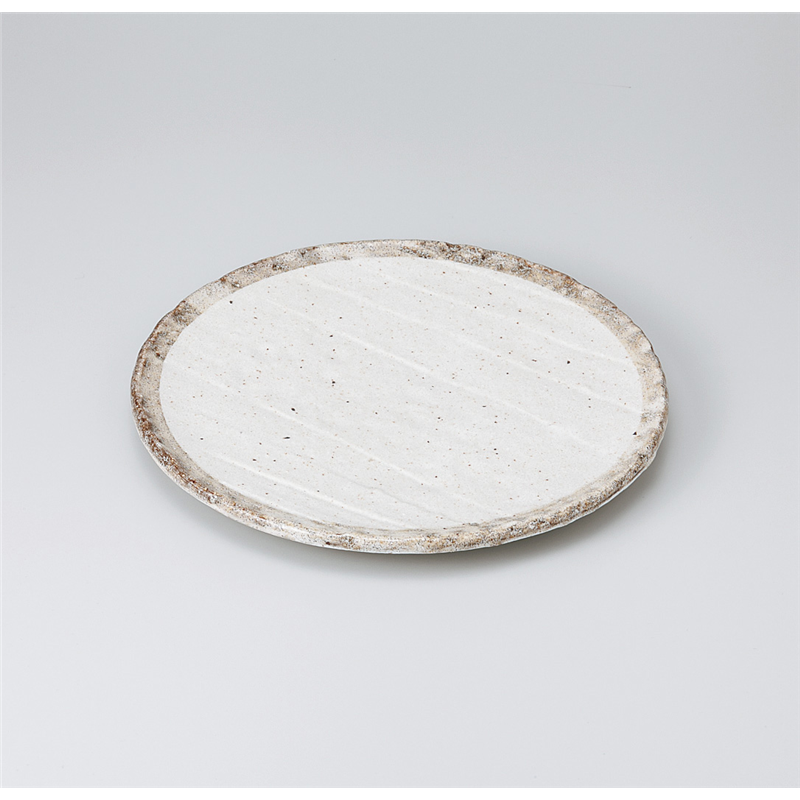 古林陶器 和皿(丸) 白唐津8.0寸皿 921230425 1個（ご注文単位1個）【直送品】