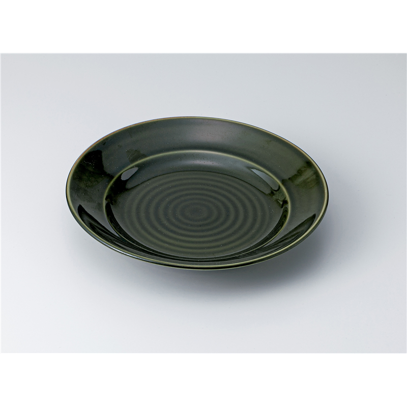 古林陶器 和皿(丸) 織部リム8.0皿 1319510335 1個（ご注文単位1個）【直送品】