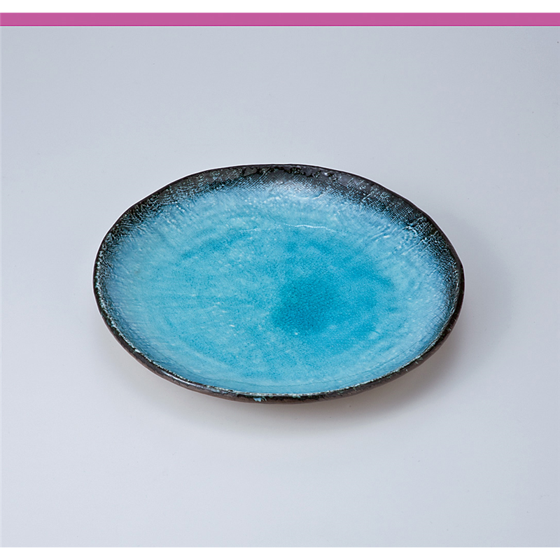 古林陶器 和皿(丸) 藍染スカイ8.0丸皿 720210401 1個（ご注文単位1個）【直送品】