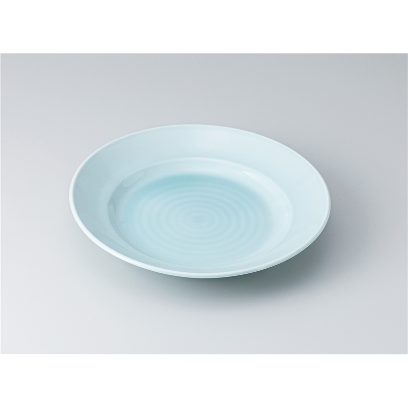 古林陶器 和皿(丸) 青磁リム8.0皿 1319520335 1個（ご注文単位1個）【直送品】