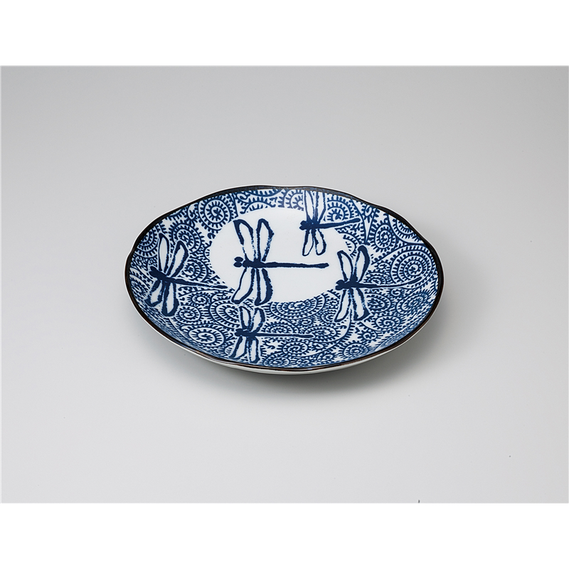 古林陶器 和皿(丸) トンボ8.0皿 1120720201 1個（ご注文単位1個）【直送品】