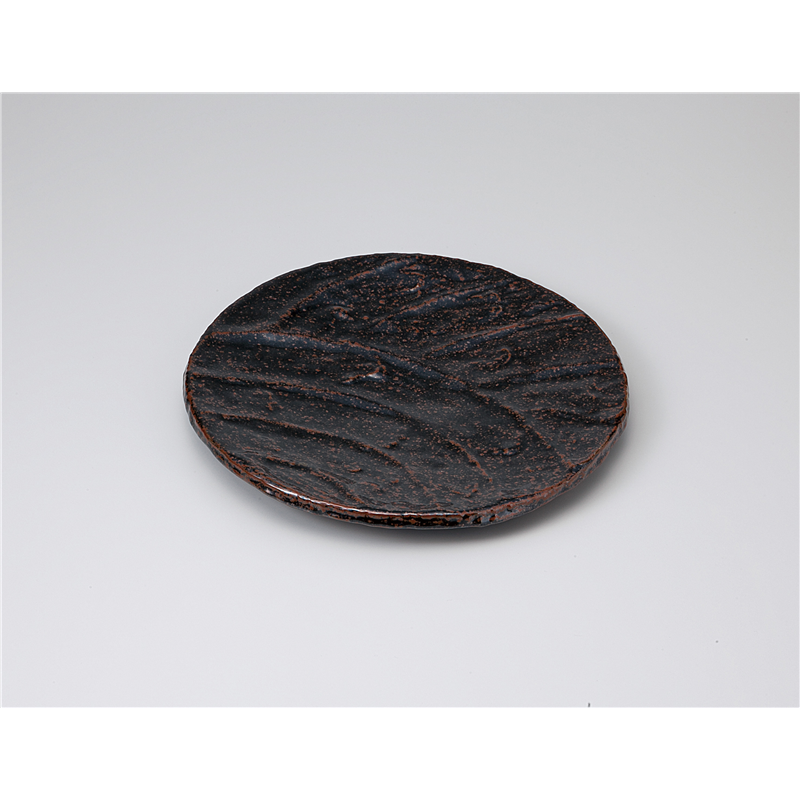 古林陶器 和皿(丸) 窯変天目24cm丸皿 1121110363 1個（ご注文単位1個）【直送品】