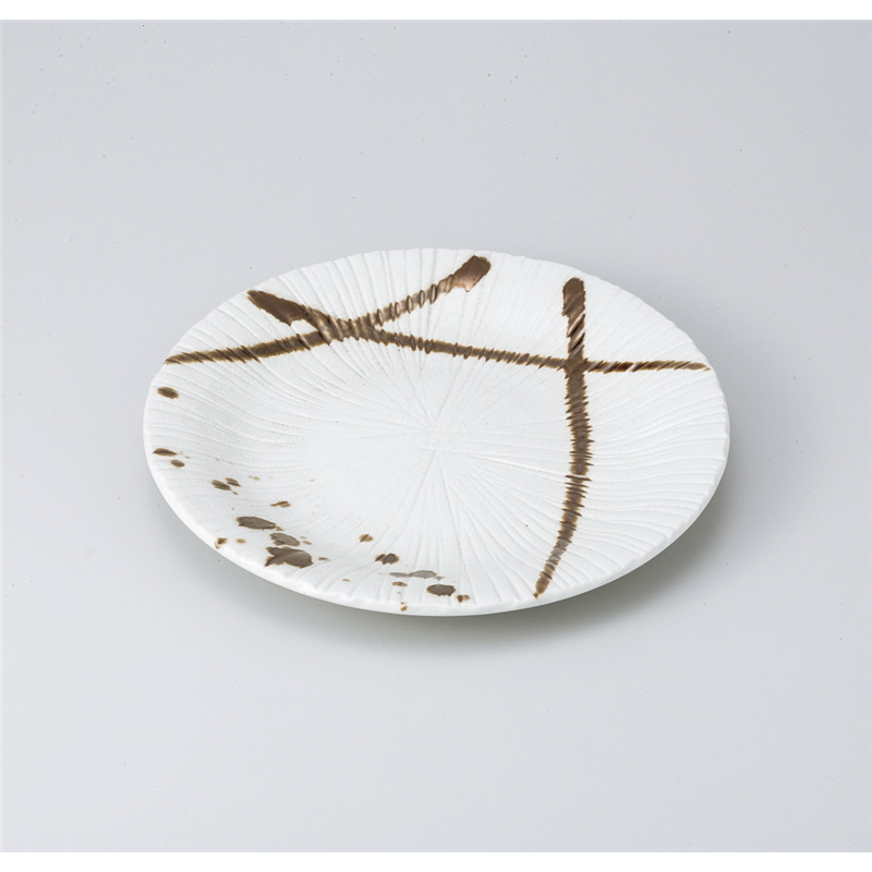 古林陶器 和皿(丸) 金色流し 大皿 820840135 1個（ご注文単位1個）【直送品】