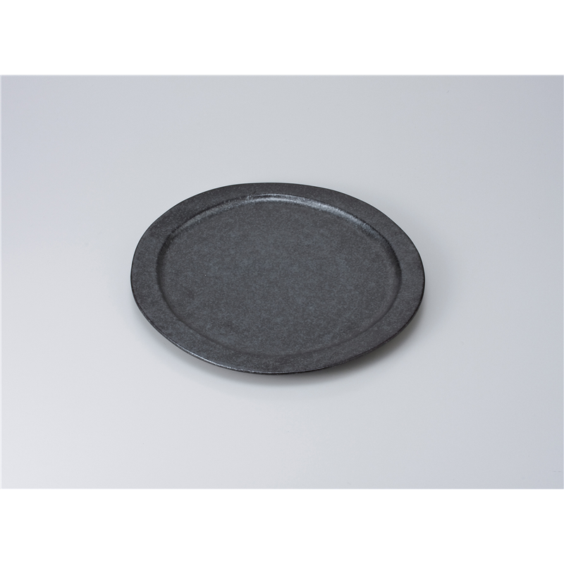 古林陶器 和皿(丸) 銀黒丸々大皿 620020851 1個（ご注文単位1個）【直送品】