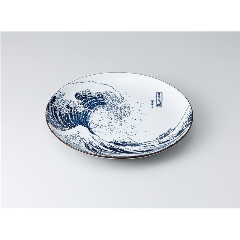 古林陶器 和皿(丸) 北斎富士8.0皿 1319820733 1個（ご注文単位1個）【直送品】