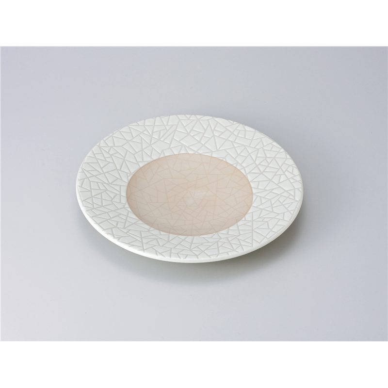 古林陶器 和皿(丸) 輪二重8.0寸皿 620120351 1個（ご注文単位1個）【直送品】