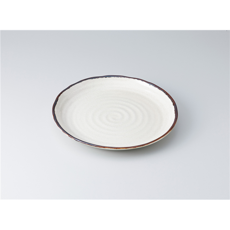 古林陶器 和皿(丸) 渕錆クリスタル 8.0皿 1319920831 1個（ご注文単位1個）【直送品】