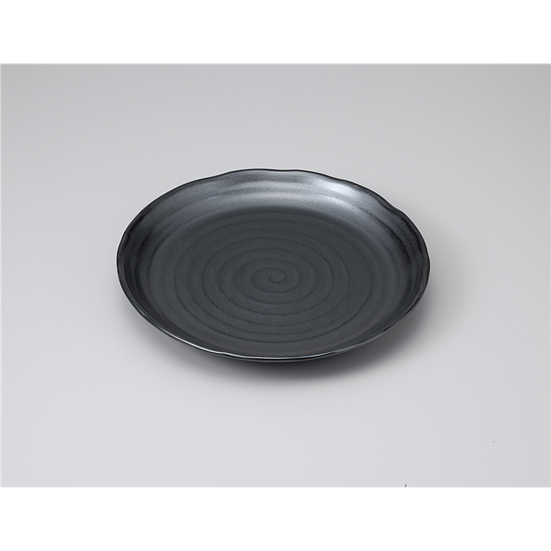 古林陶器 和皿(丸) 鉄結晶8.0皿 1121340931 1個（ご注文単位1個）【直送品】