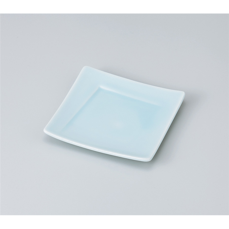 古林陶器 和皿(角) 青白磁4寸 角皿 920420241 1個（ご注文単位1個）【直送品】