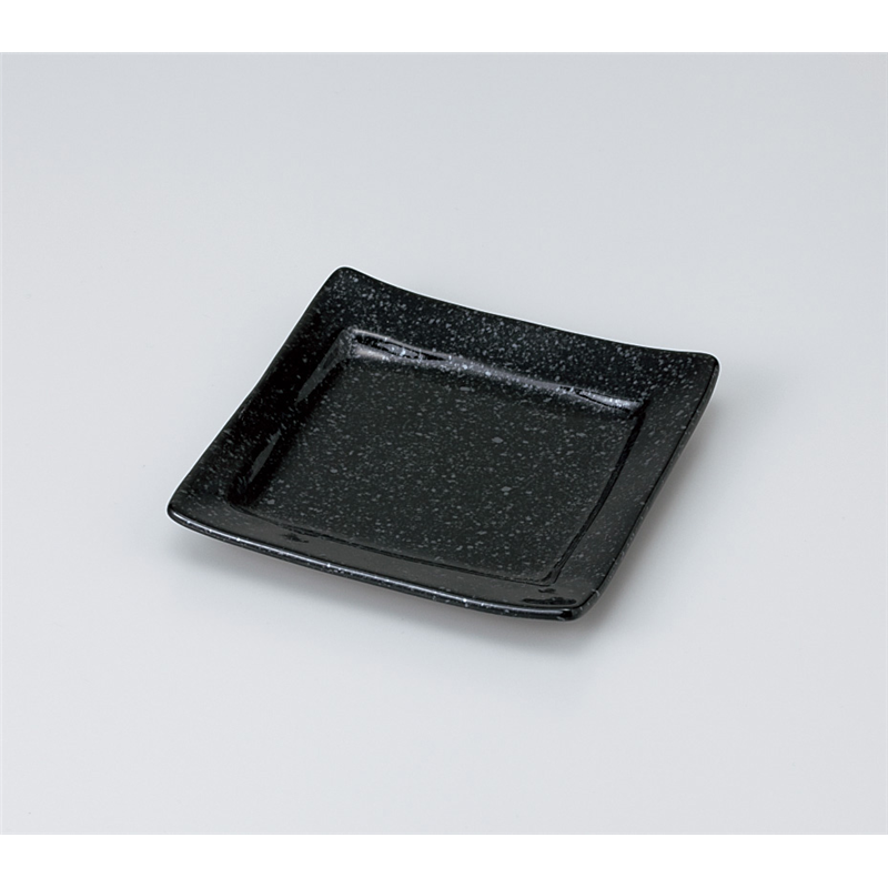 古林陶器 和皿(角) 鉄油天目角取皿 920540352 1個（ご注文単位1個）【直送品】