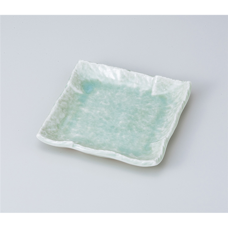 古林陶器 和皿(角) 青地角皿 810710279 1個（ご注文単位1個）【直送品】