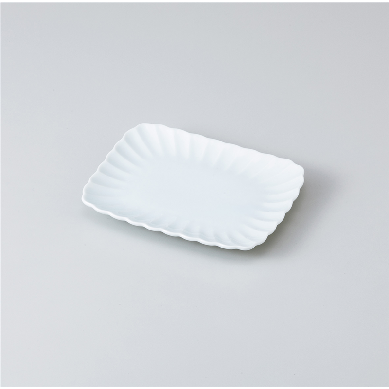 古林陶器 和皿(角) 青磁菊型 長角取り皿 1020740360 1個（ご注文単位1個）【直送品】