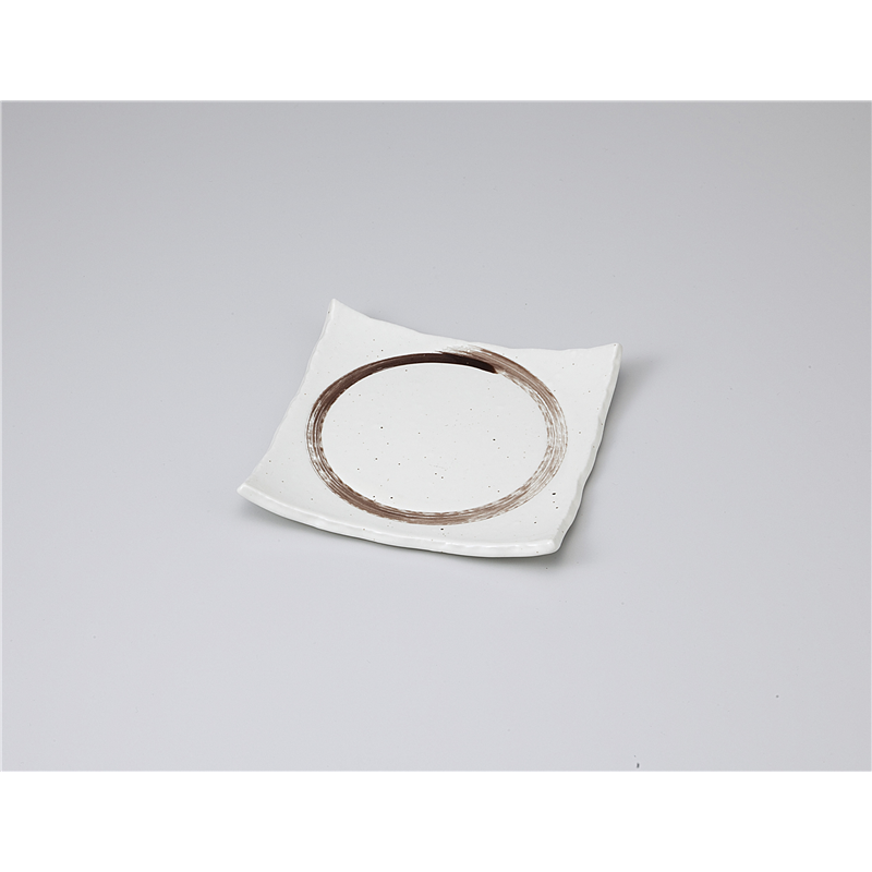 古林陶器 和皿(角) わ角ちぎり皿(白) 1121750215 1個（ご注文単位1個）【直送品】