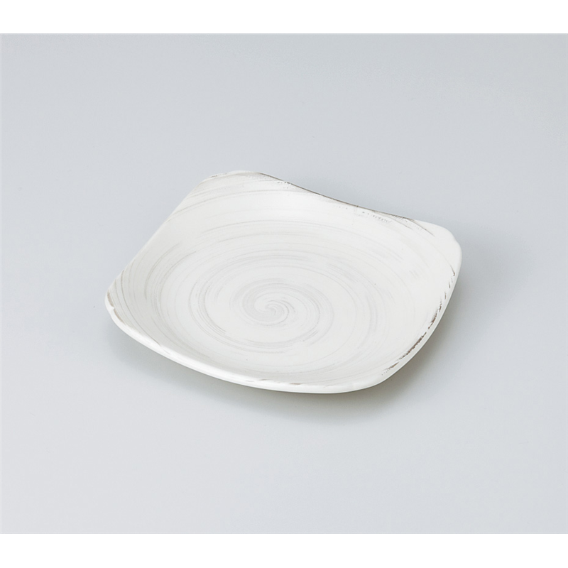 古林陶器 和皿(角) 新粉引銘々皿 920540440 1個（ご注文単位1個）【直送品】