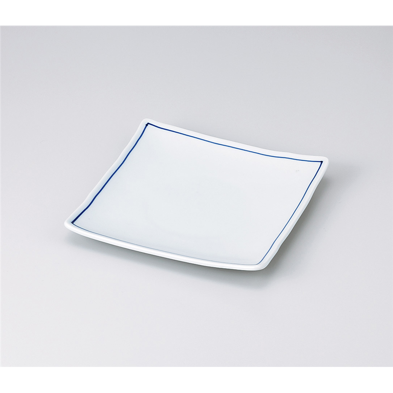 古林陶器 和皿(角) 渕ライン6.0正角皿 921930447 1個（ご注文単位1個）【直送品】