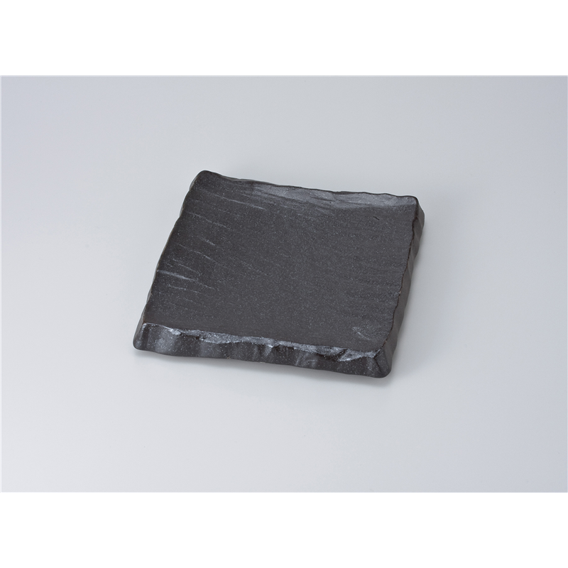 古林陶器 和皿(角) 備前黒荒彫角皿(大) 620040951 1個（ご注文単位1個）【直送品】