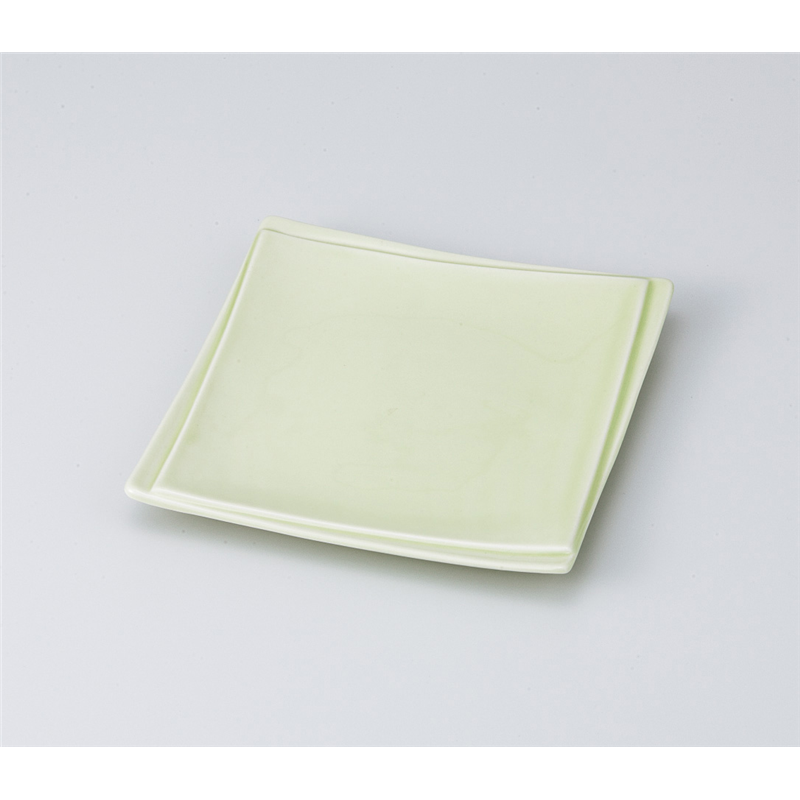 古林陶器 和皿(角) 洋風新正角6寸皿(ヒワ) 821930370 1個（ご注文単位1個）【直送品】