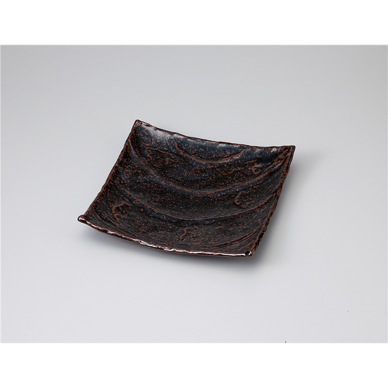 古林陶器 和皿(角) 窯変天目23cm正角皿 1121720663 1個（ご注文単位1個）【直送品】