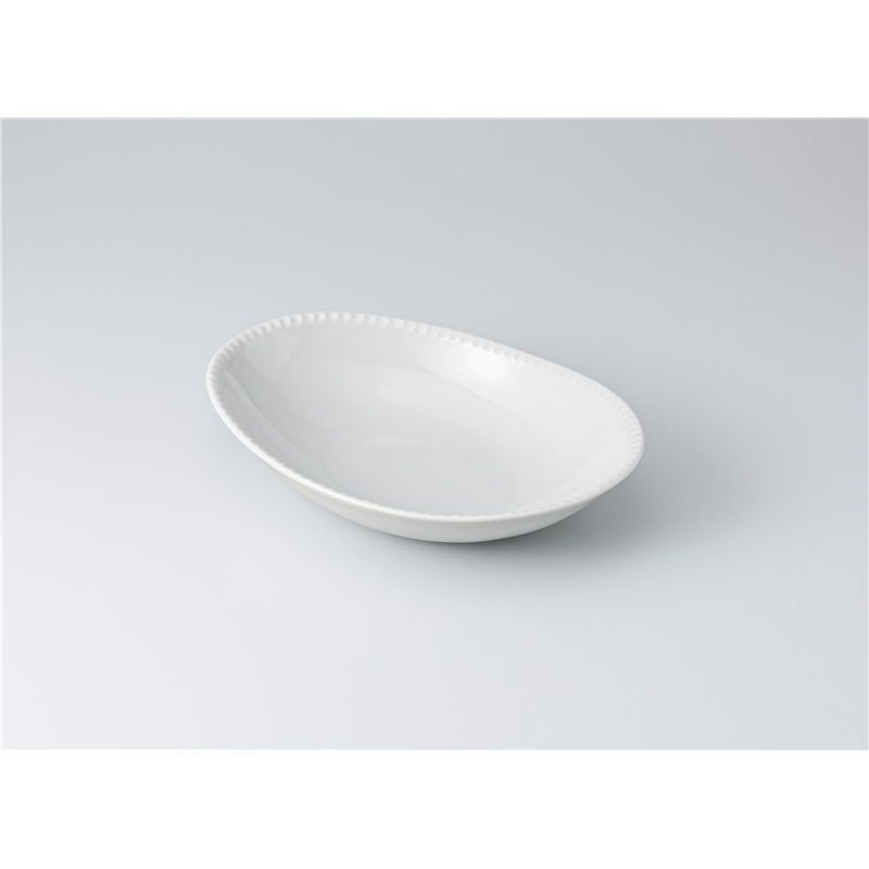 古林陶器 多用皿 フリルカレー鉢 白 1320740256 1個（ご注文単位1個）【直送品】