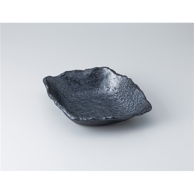 古林陶器 多用鉢 メタル釉 ちぎり角大鉢 1320810135 1個（ご注文単位1個）【直送品】