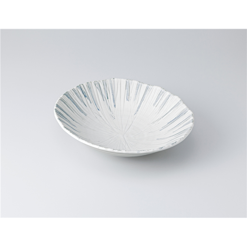 古林陶器 多用鉢 白浜彫十草大鉢 1320910635 1個（ご注文単位1個）【直送品】