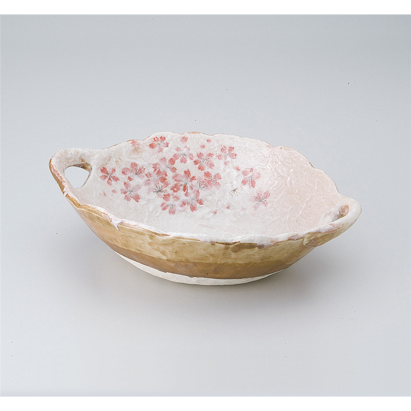 古林陶器 多用鉢 平安桜両手付鉢 522110352 1個（ご注文単位1個）【直送品】