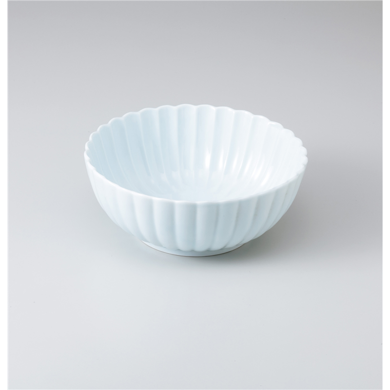 古林陶器 多用鉢 青磁菊型19cmボール 1023820160 1個（ご注文単位1個）【直送品】