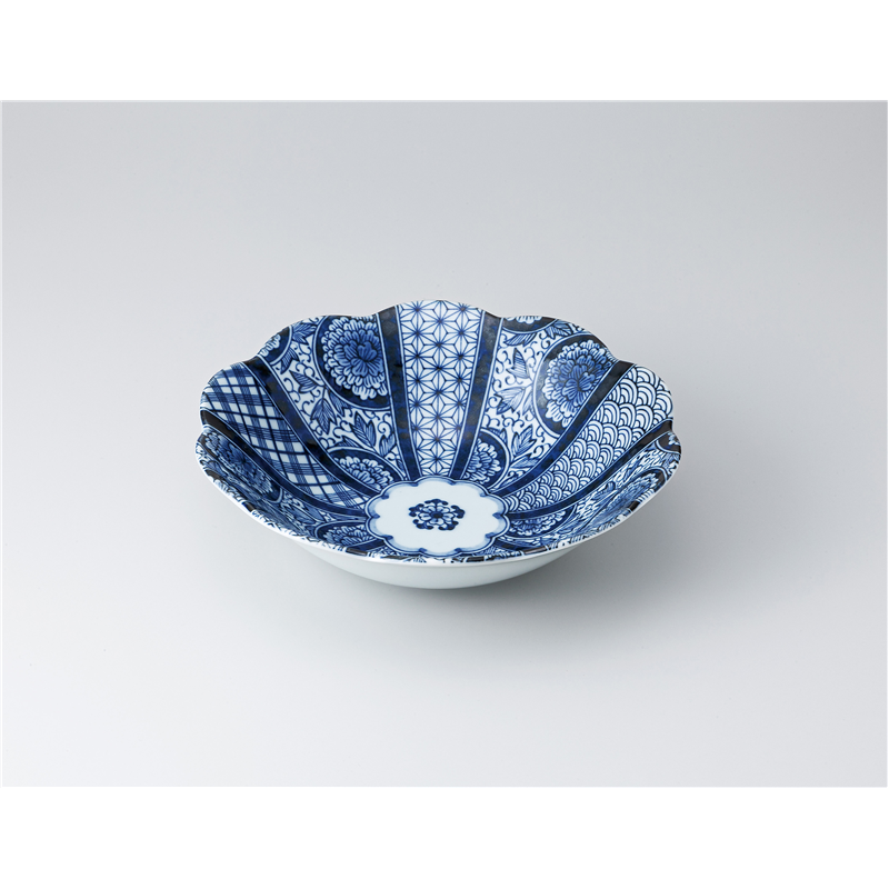 古林陶器 多用鉢 紺青花大鉢 1321210533 1個（ご注文単位1個）【直送品】