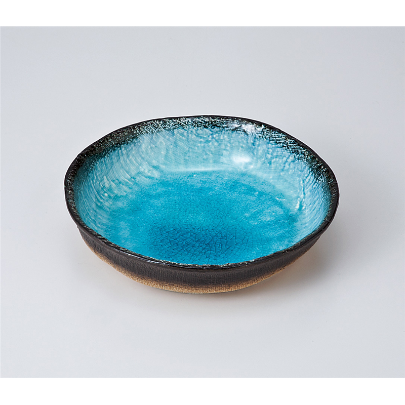 古林陶器 多用鉢 藍染スカイ6.0浅鉢 722130301 1個（ご注文単位1個）【直送品】