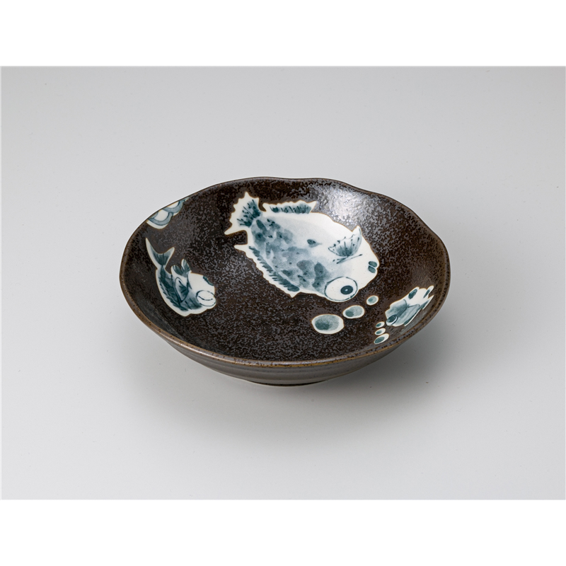 古林陶器 多用鉢 魚三昧5.0浅丼 1222751001 1個（ご注文単位1個）【直送品】