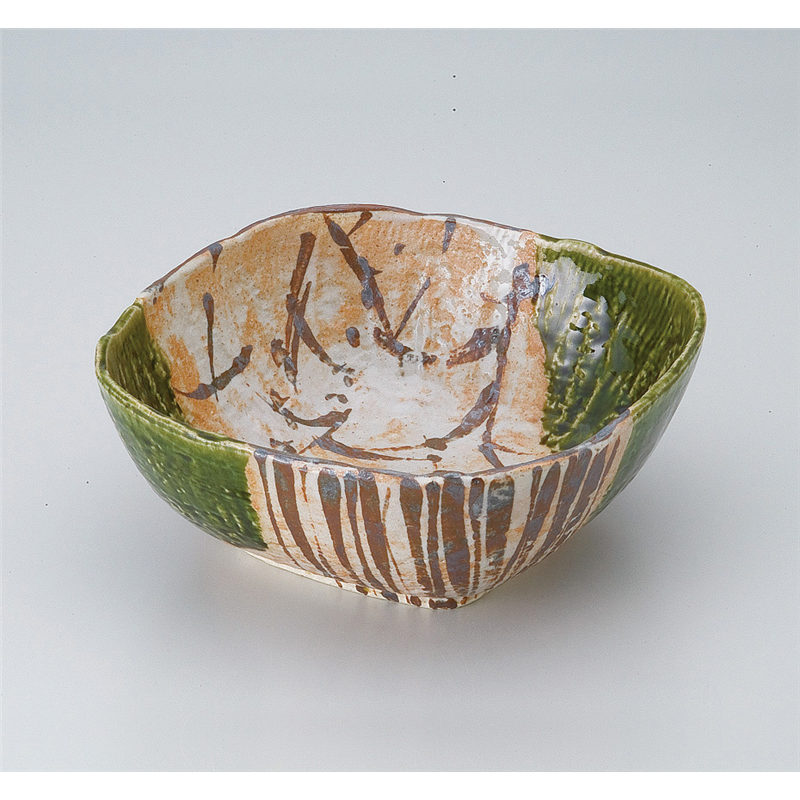 古林陶器 多用鉢 織部7.0角鉢 521830274 1個（ご注文単位1個）【直送品】