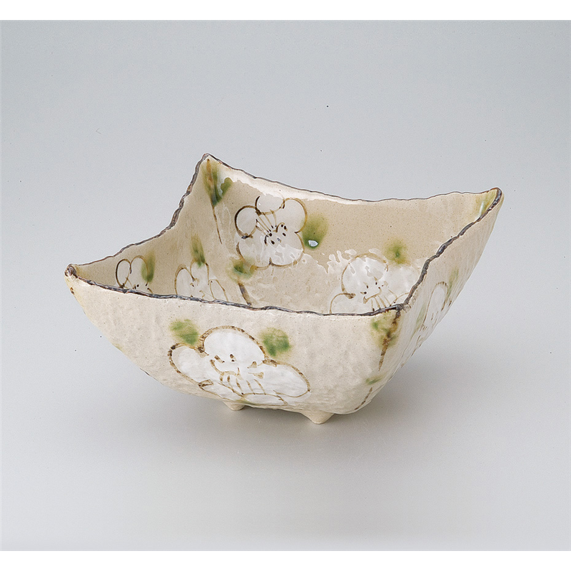 古林陶器 多用鉢 格子花6.5角深鉢 521930230 1個（ご注文単位1個）【直送品】