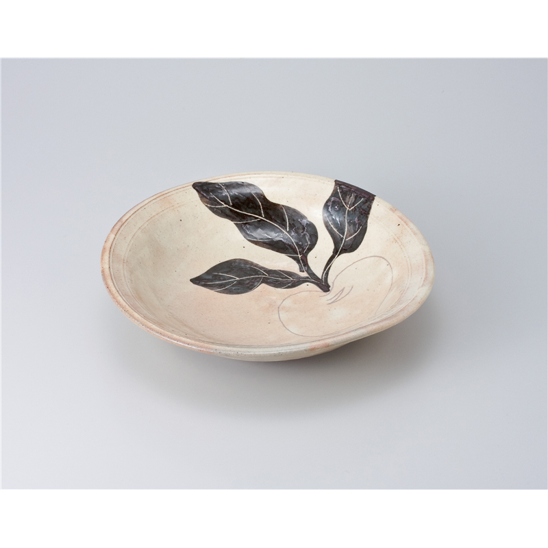 古林陶器 多用鉢 黄粉引カブラ8.0盛鉢 621850257 1個（ご注文単位1個）【直送品】