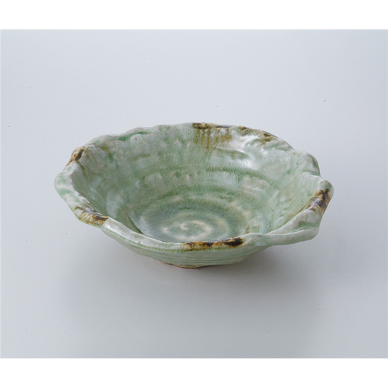 古林陶器 多用鉢 砂ビードロたわみ鉢 523530281 1個（ご注文単位1個）【直送品】