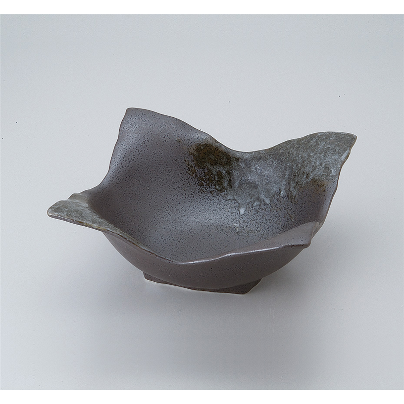 古林陶器 多用鉢 黒白吹四方鉢(大) 522340147 1個（ご注文単位1個）【直送品】