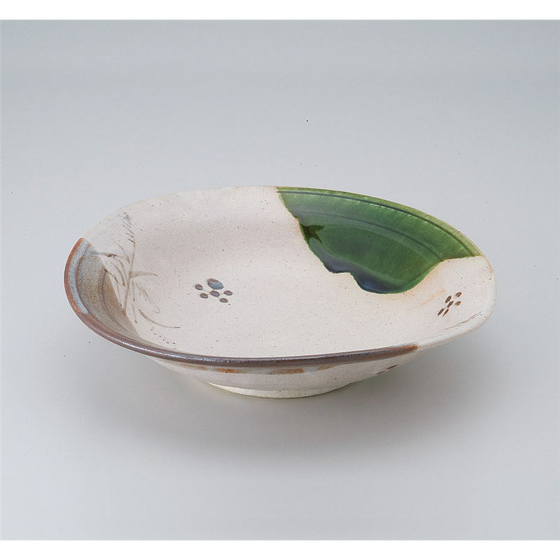 古林陶器 多用鉢 織部8.0盛鉢 521840357 1個（ご注文単位1個）【直送品】